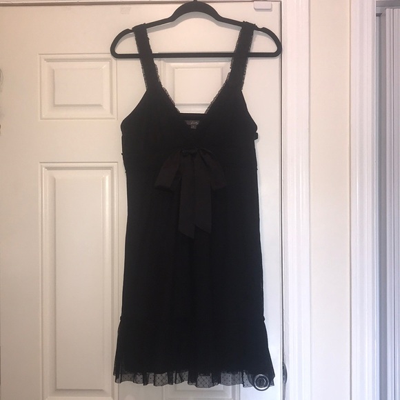 Black Bow Tank Dress - Picture 3 of 6